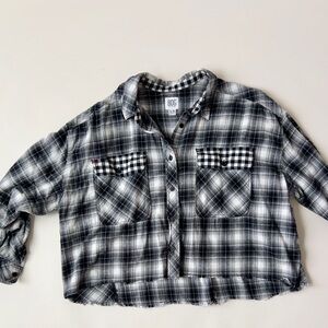 Urban Outfitters Black and White Plaid Shirt